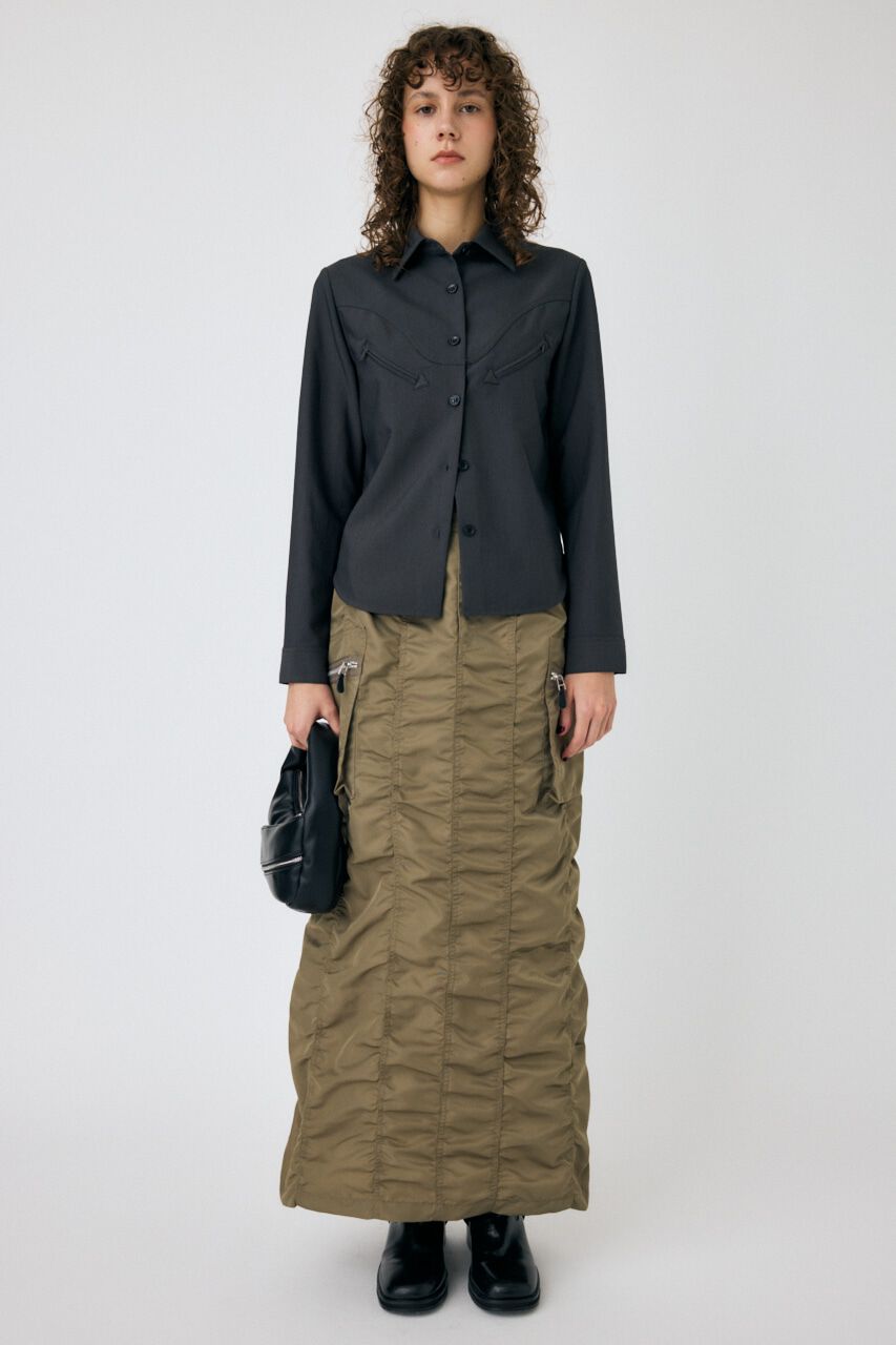 MOUSSY「CURVE POCKET DETAILシャツ」|シャツ・ブラウス|