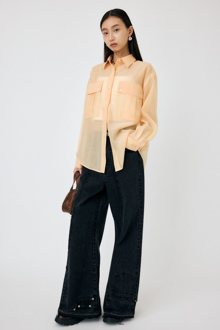 MOUSSY「SHEER CARGOシャツ」|シャツ・ブラウス|