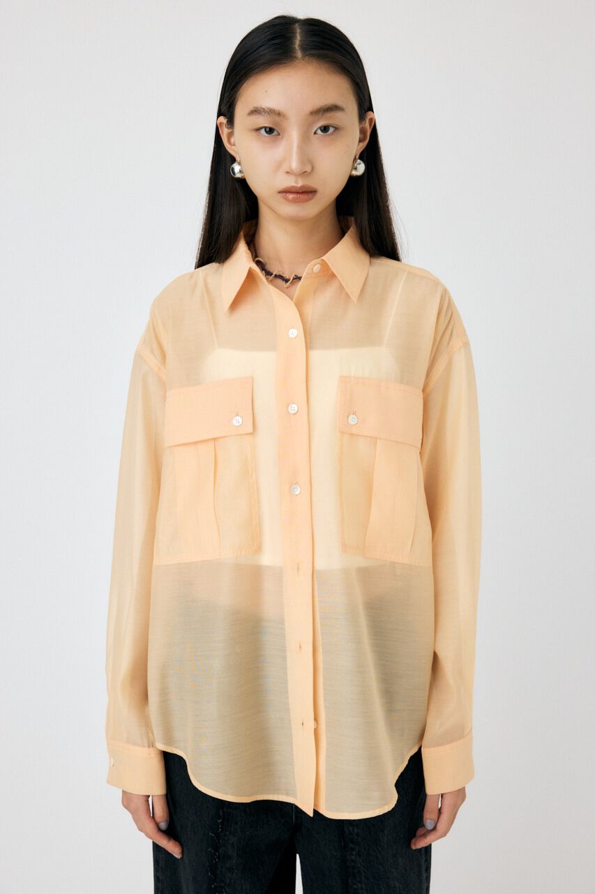 MOUSSY「SHEER CARGOシャツ」|シャツ・ブラウス|