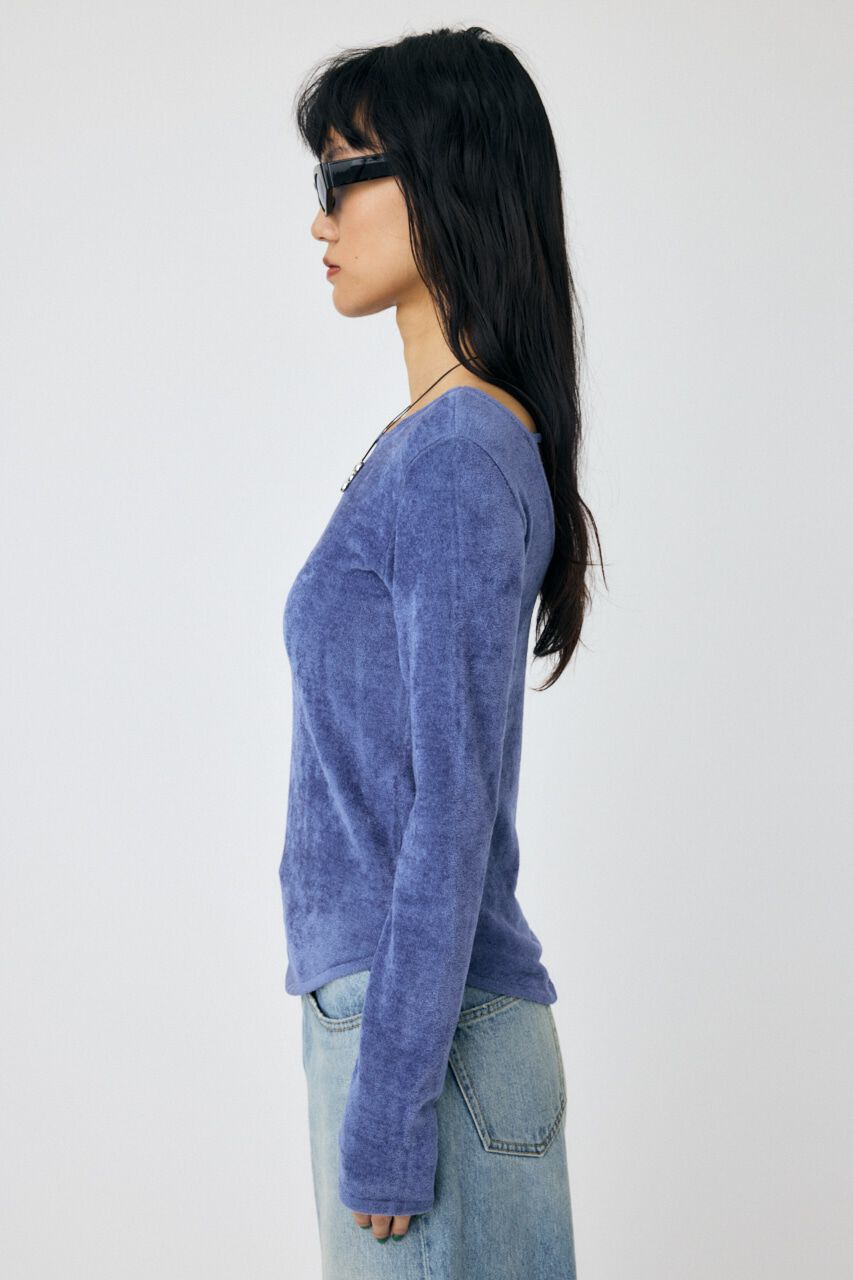 MOUSSY「VELOUR TOUCH ロングスリーブトップス」|ニット・セーター|
