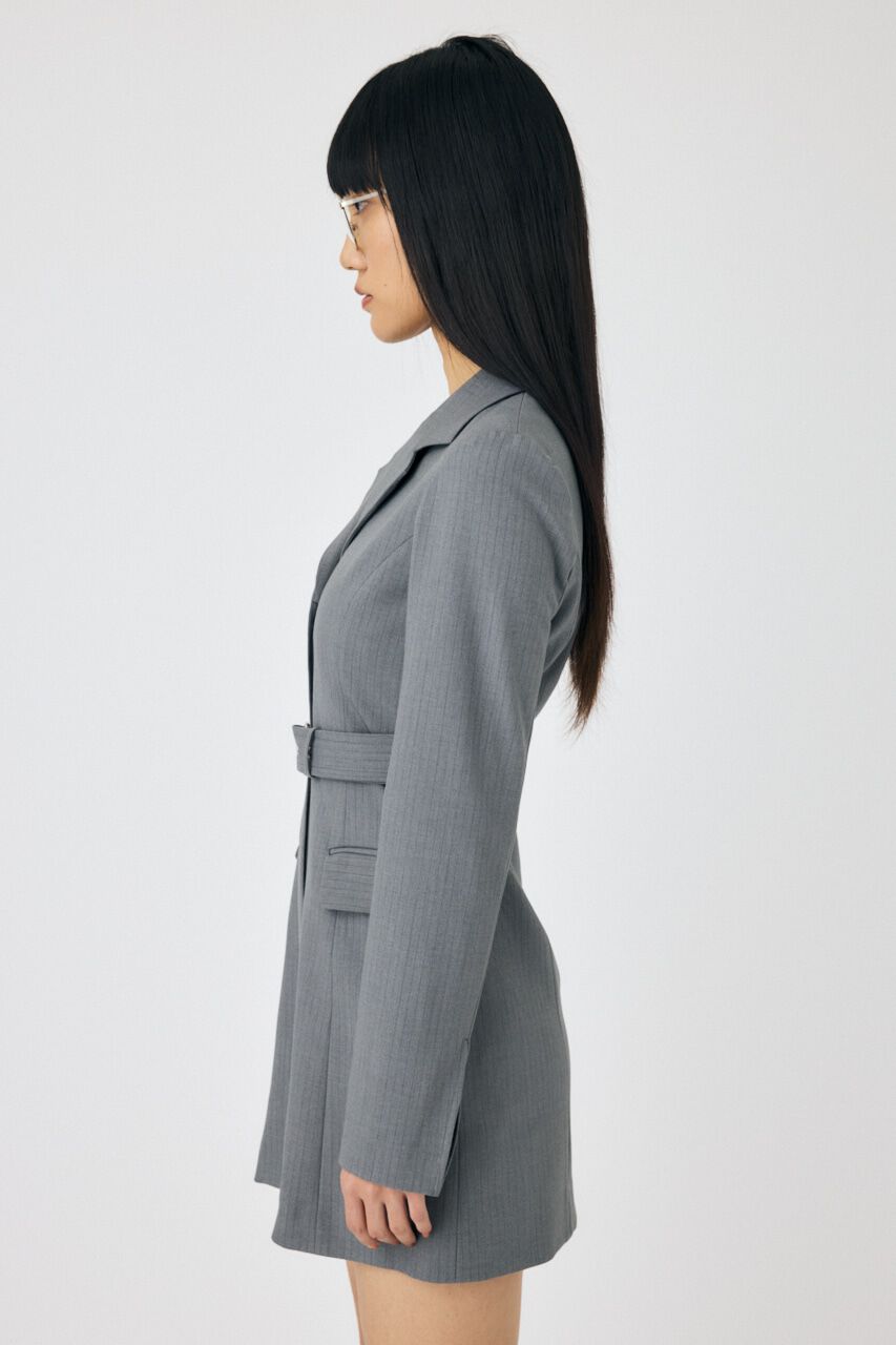 MOUSSY「LONG SLEEVE BLAZER ミニドレス」|ワンピース|