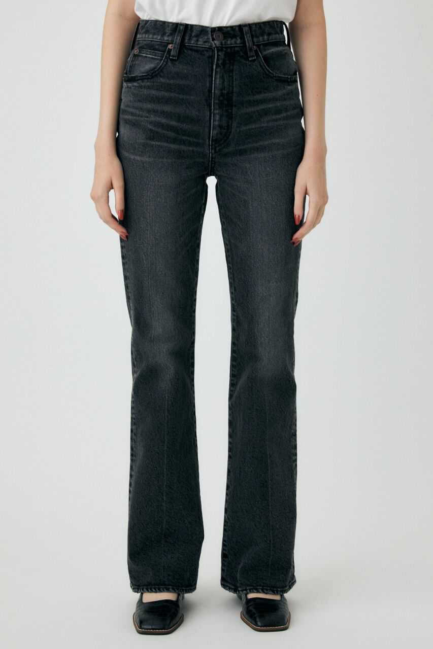MOUSSY「MVS BLACK FLARE」|デニム|