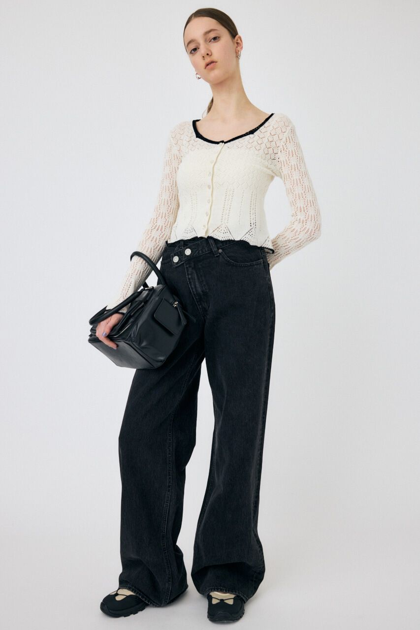 MOUSSY「EYELET LACE ニットトップス」|ニット・セーター|