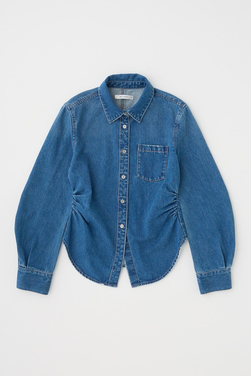 MOUSSY「WAIST FIT デニムシャツ」|シャツ・ブラウス|