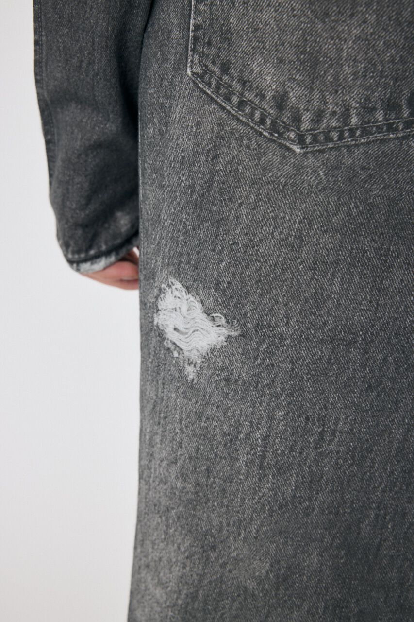 MOUSSY「DENIM PRINT TRANSPARENT スカート」|スカート|