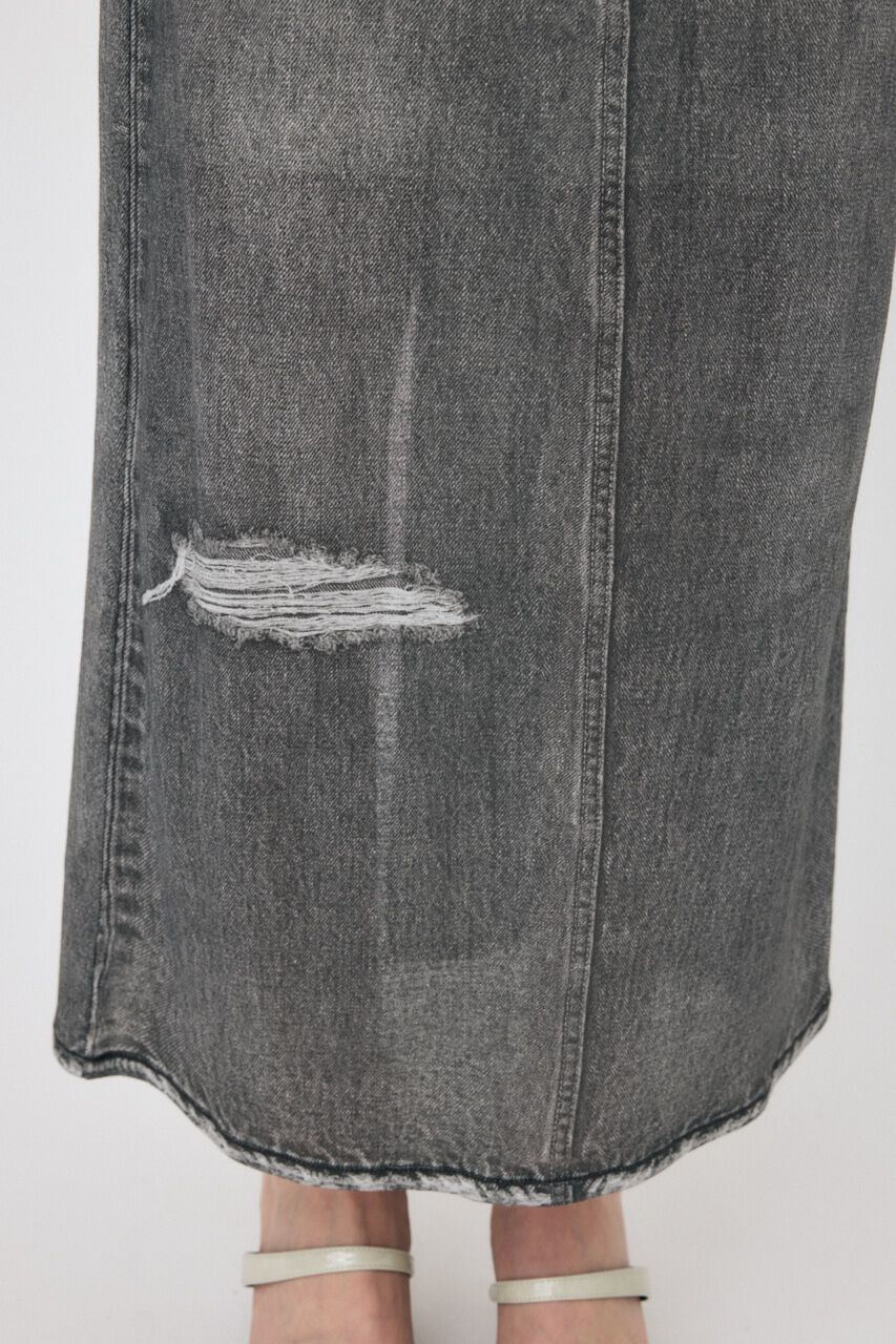 MOUSSY「DENIM PRINT TRANSPARENT スカート」|スカート|