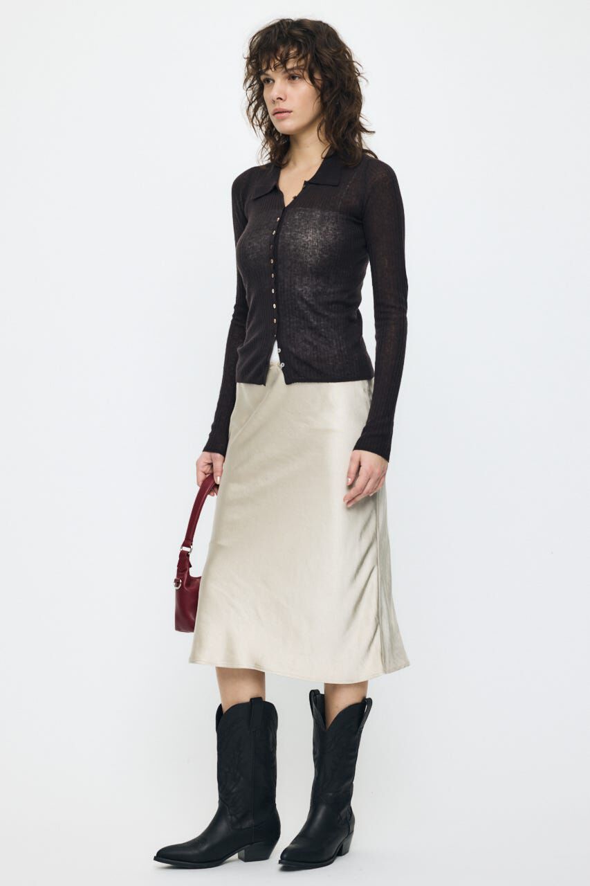 MOUSSY「SATIN MIDI スカート」|スカート|