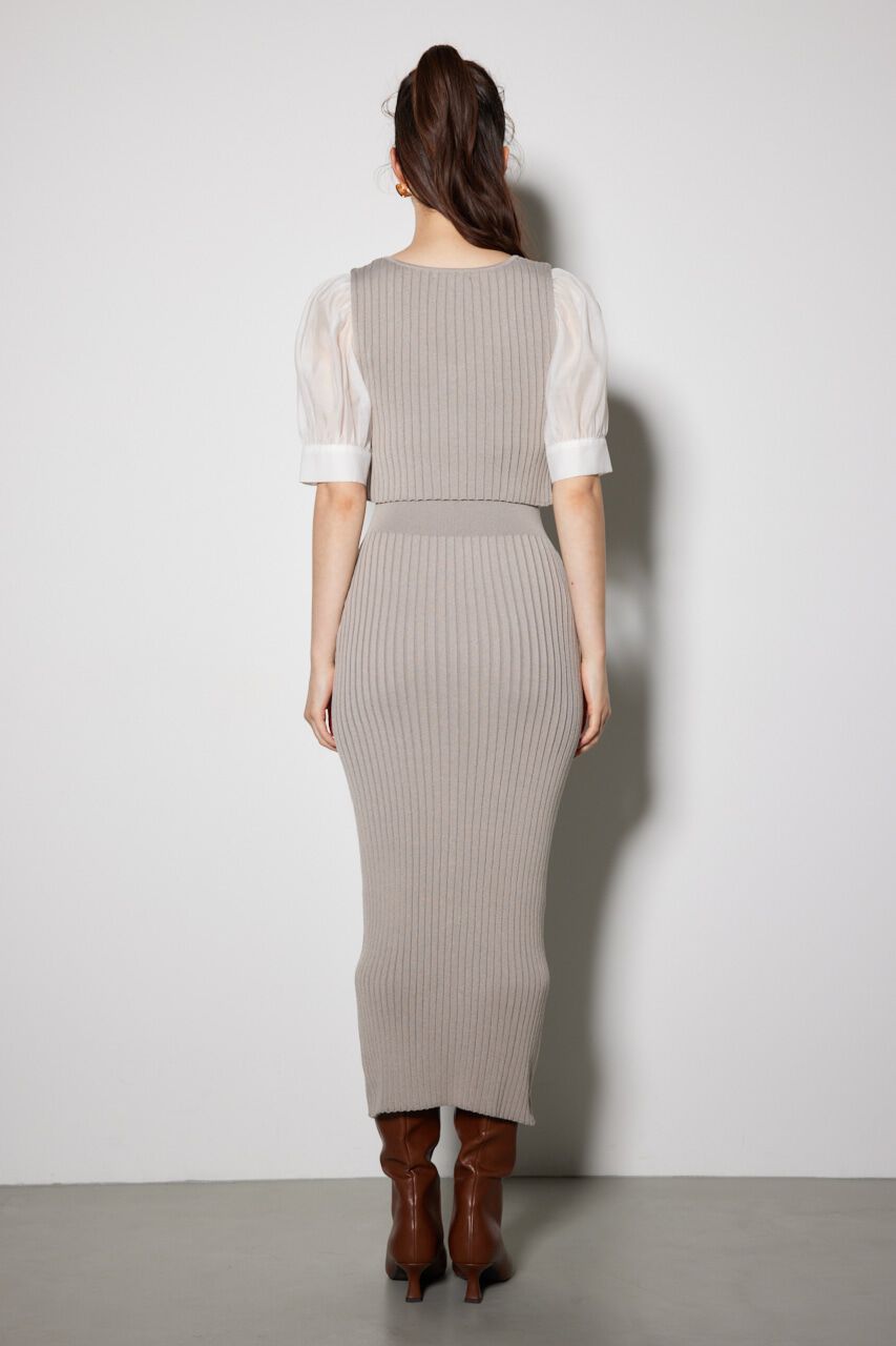 rienda「シアースリーヴコンビカーデセットワンピース」|ワンピース|