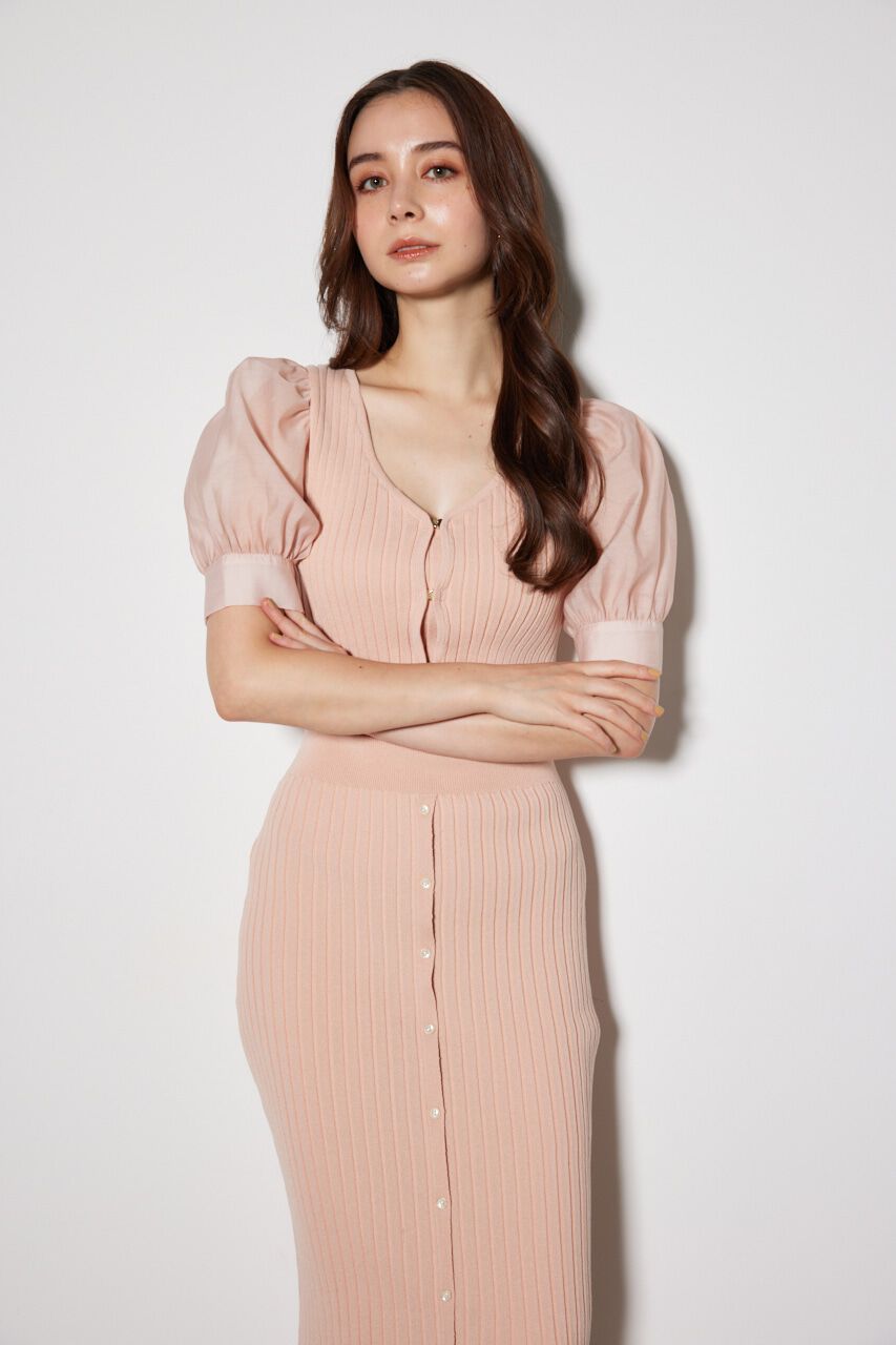 rienda「シアースリーヴコンビカーデセットワンピース」|ワンピース|