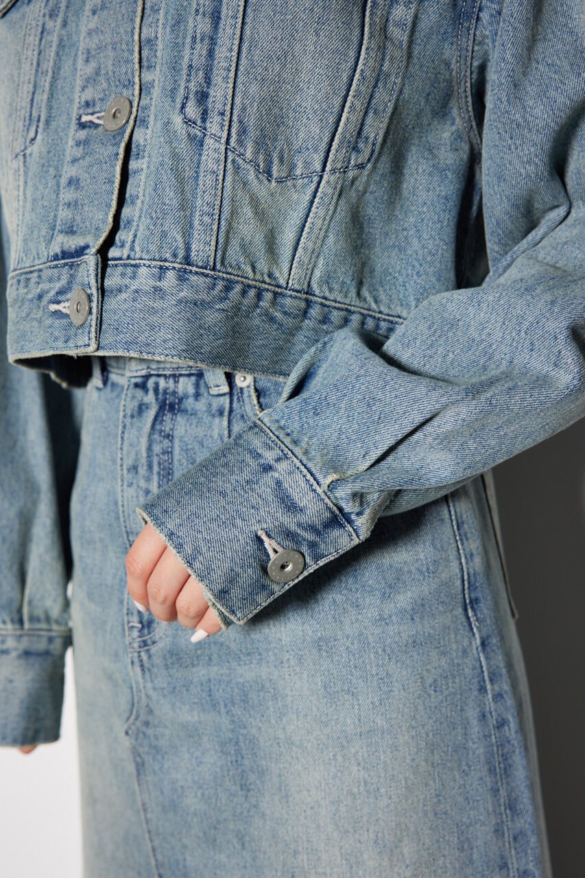 rienda「ビジューカラーＧジャン」|デニムジャケット|