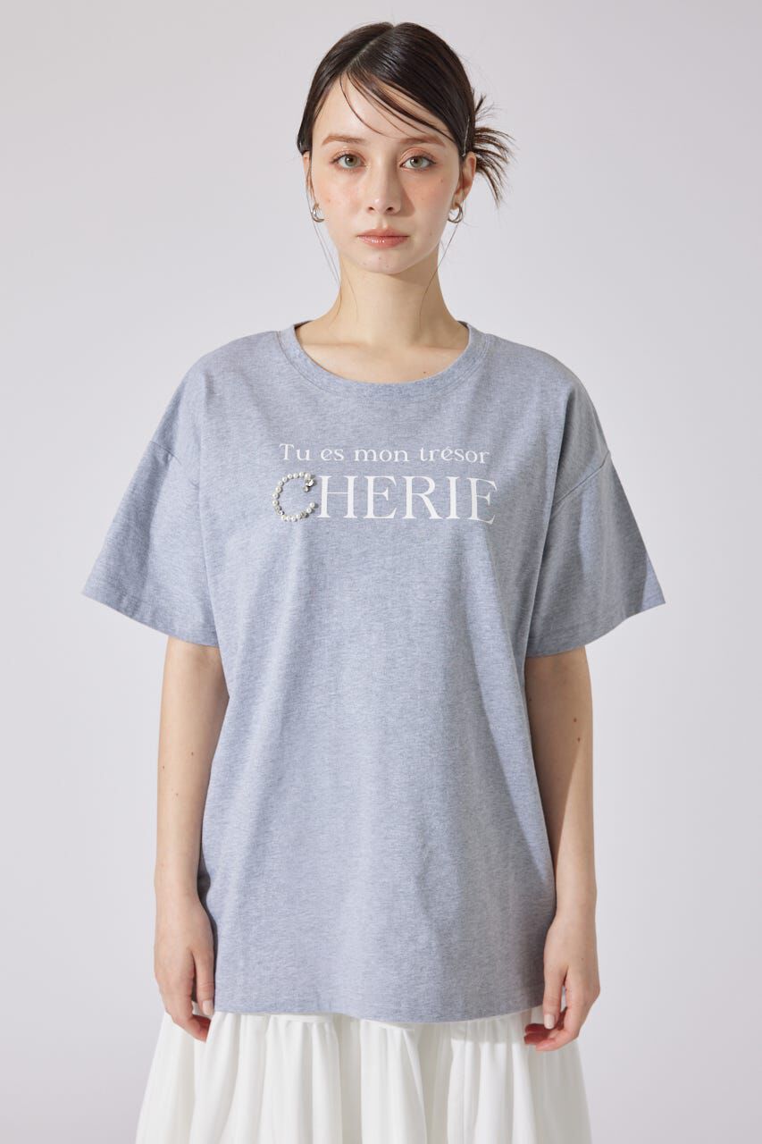 rienda「パールロゴビッグTシャツ」|Tシャツ・カットソー|