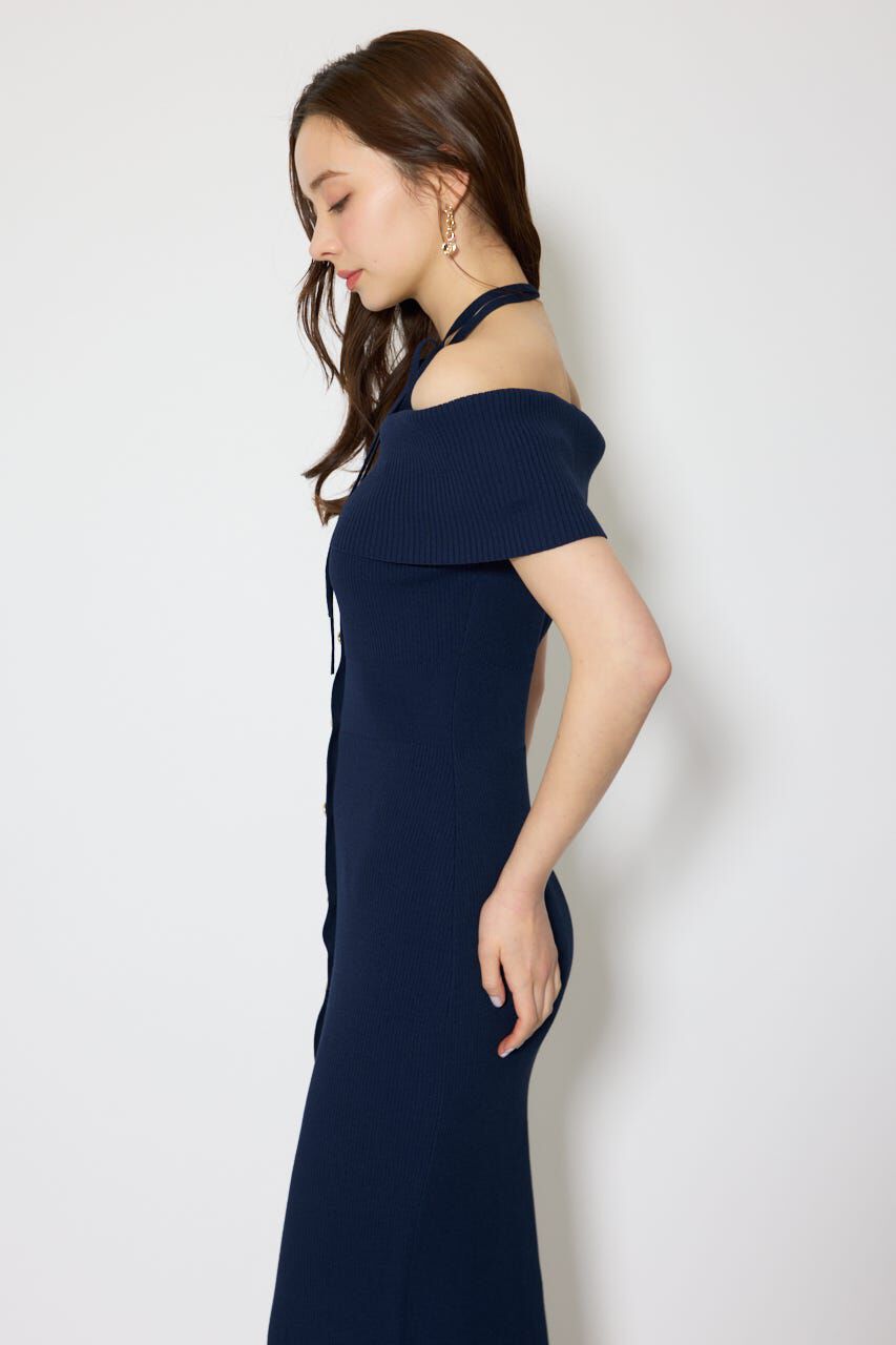 rienda「オフショルダーニットタイトワンピース」|ワンピース|