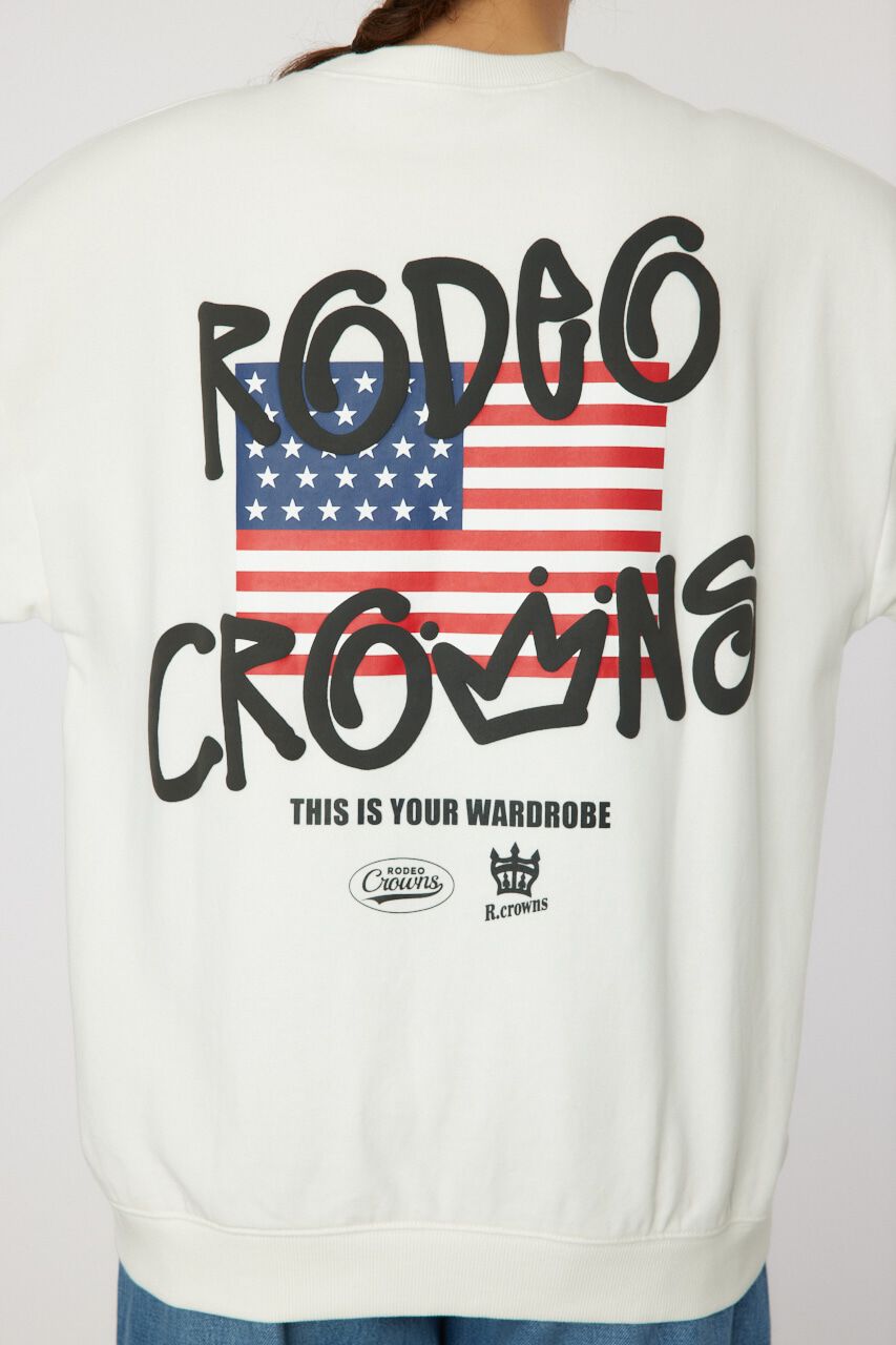 RODEO CROWNS「graffiti flagスウェットトップス」|パーカー|