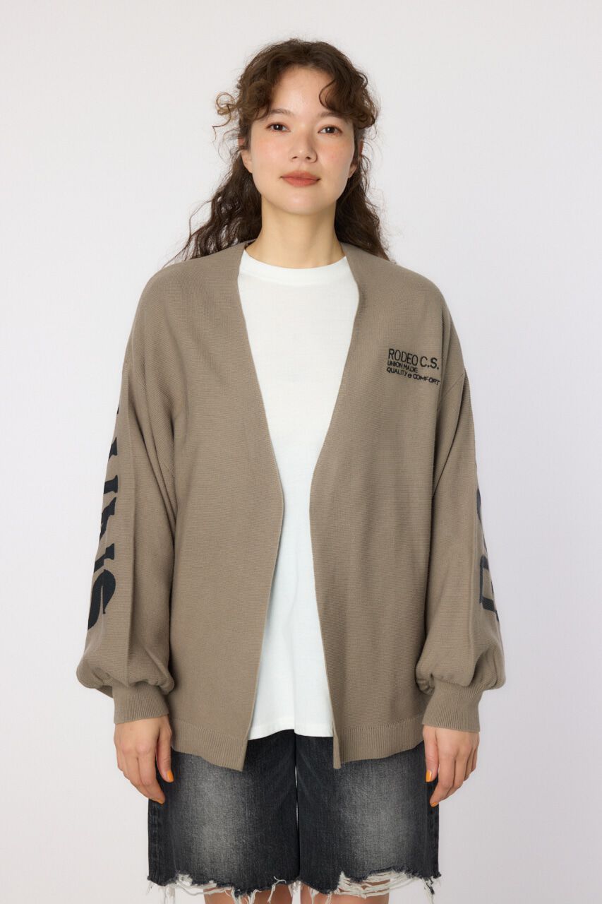 RODEO CROWNS「バックロゴドルマンニットカーディガン」|ニット・セーター|