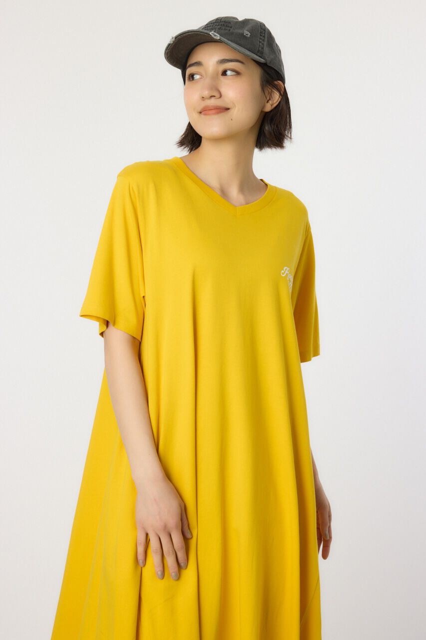 RODEO CROWNS「Vネックスクリプトロゴマキシワンピース」|ワンピース|