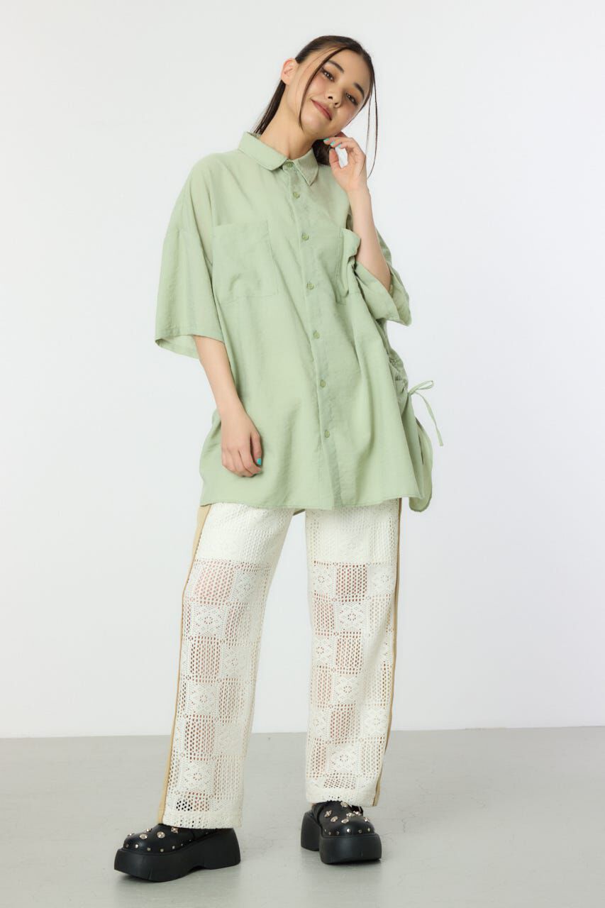 RODEO CROWNS「ハーフスリーブビッグシャツ」|シャツ・ブラウス|