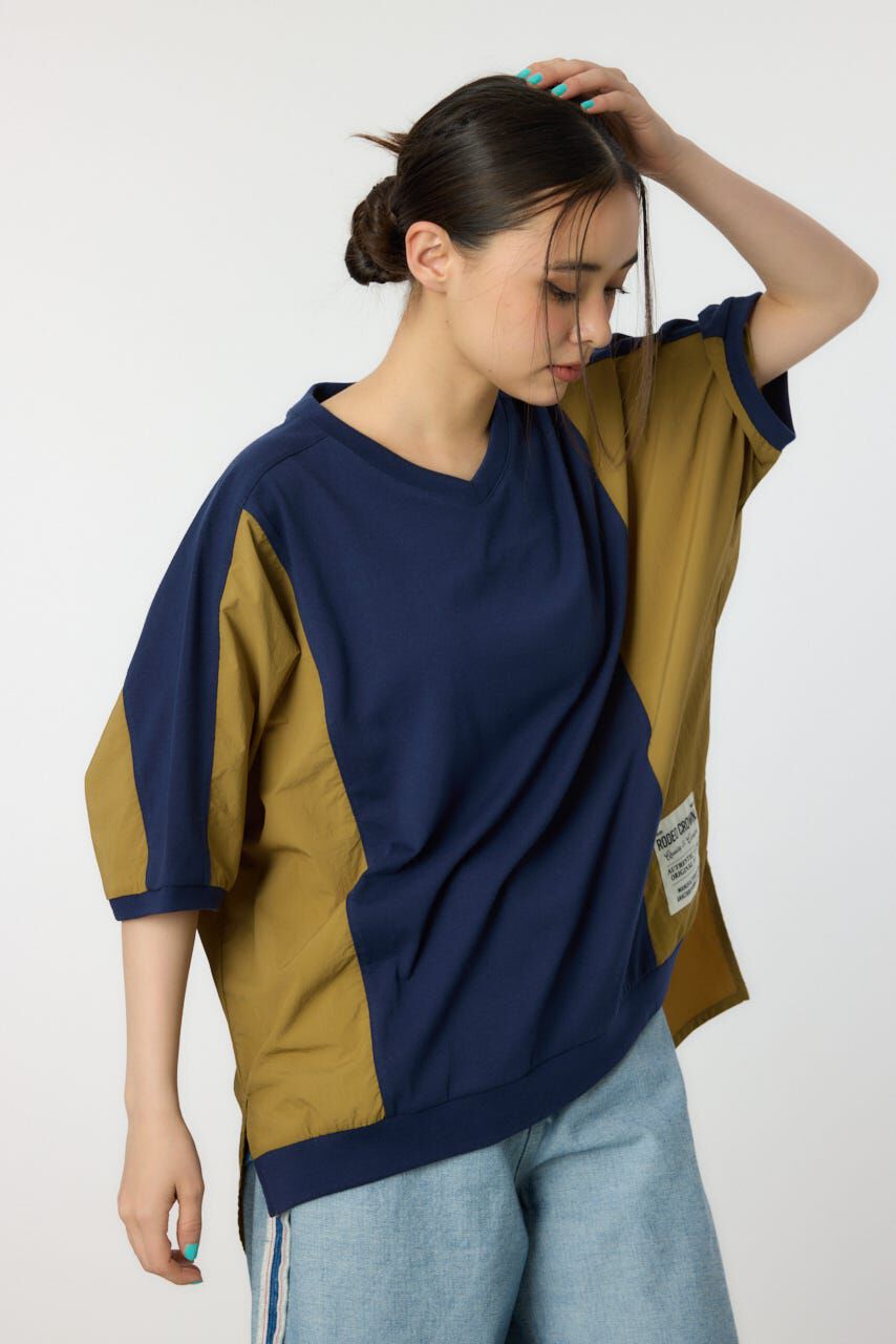 RODEO CROWNS「ドッキング切替ドルマントップス」|Tシャツ・カットソー|