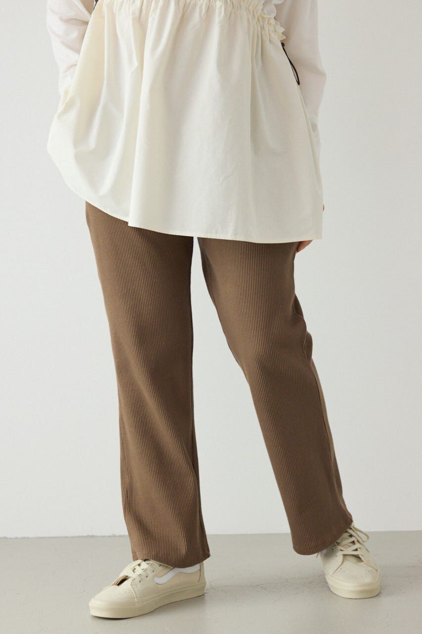 RODEO CROWNS「リブフレアパンツ」|その他|L/BRN1