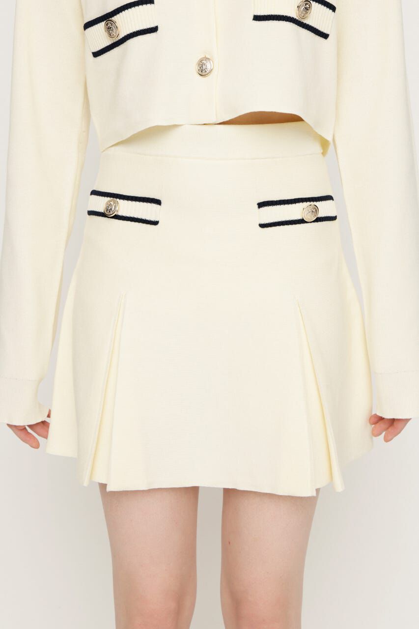 SLY「MILANO RIB BOX PLEATS ショートスカート」|スカート|