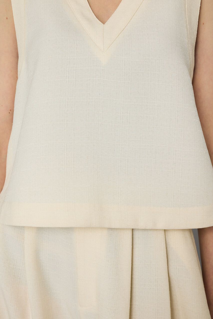 HeRIN.CYE「V neck vest」|ダウンベスト・ベスト|