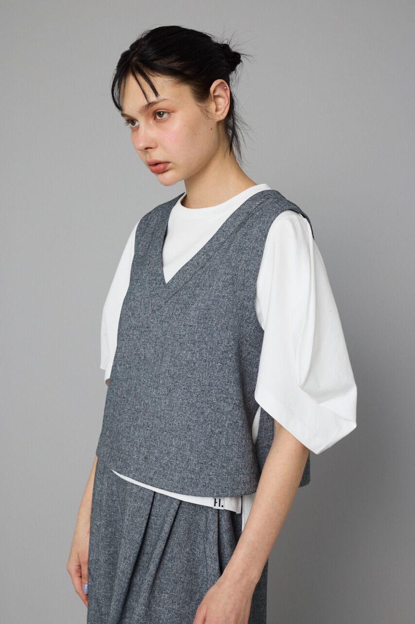 HeRIN.CYE「V neck vest」|ダウンベスト・ベスト|