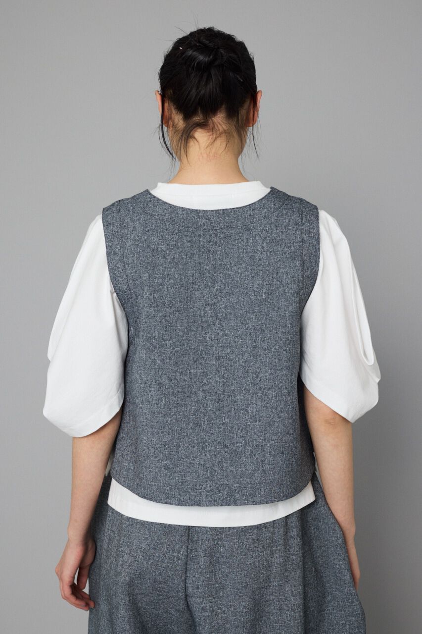 HeRIN.CYE「V neck vest」|ダウンベスト・ベスト|
