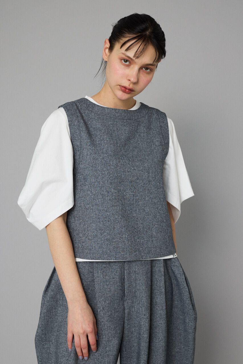 HeRIN.CYE「V neck vest」|ダウンベスト・ベスト|
