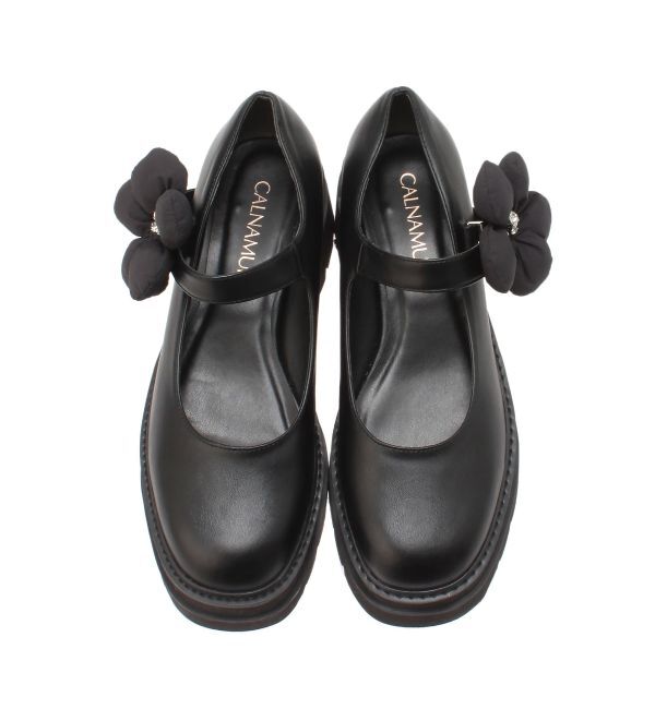 CALNAMUR「2WAY FLOWER CLIP PLATFORM LOAFERS/2WAYフラワークリッププラットフォームローファー」|その他|