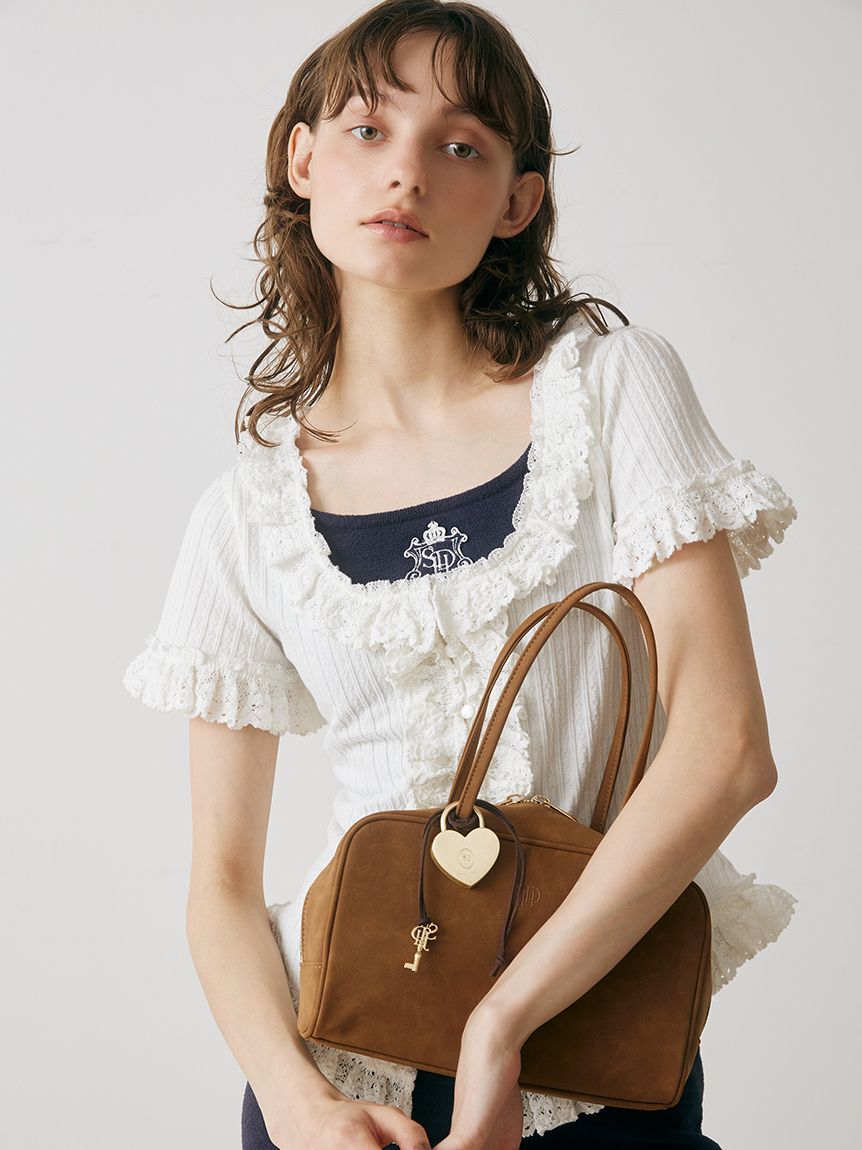 SNIDEL HOME「フリルレースカットプルオーバー」|ルームウェア|