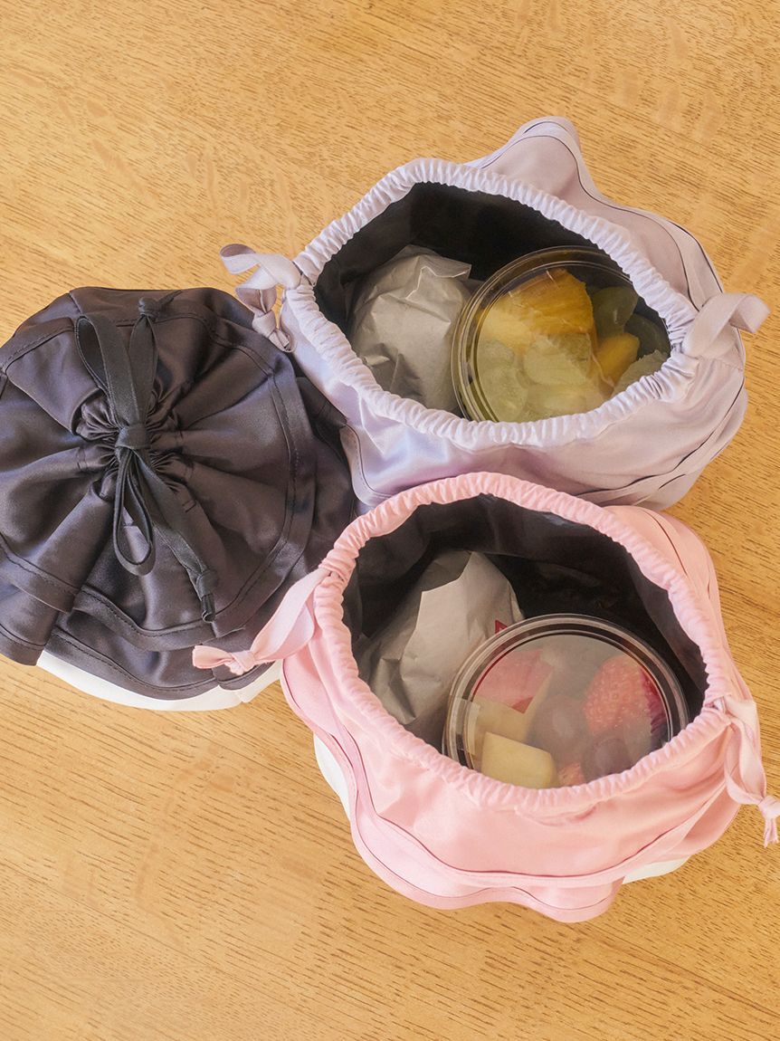 SNIDEL HOME「【保冷機能付き】フリル巾着ポーチ」|ポーチ|