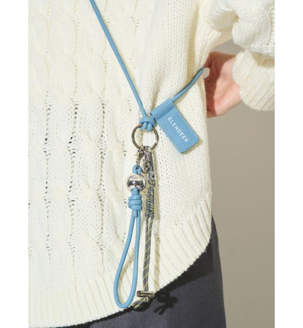 ELENDEEK「MULTI SMARTPHONE LEATHER SHOULDER」|モバイルケース|ブルー