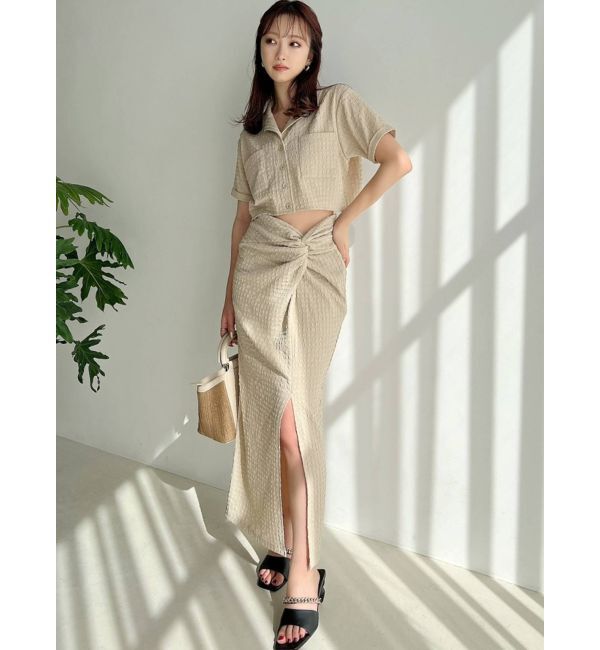 RESEXXY「ツイストクロスロングスカート【セットアップ着用可能】」|スカート|