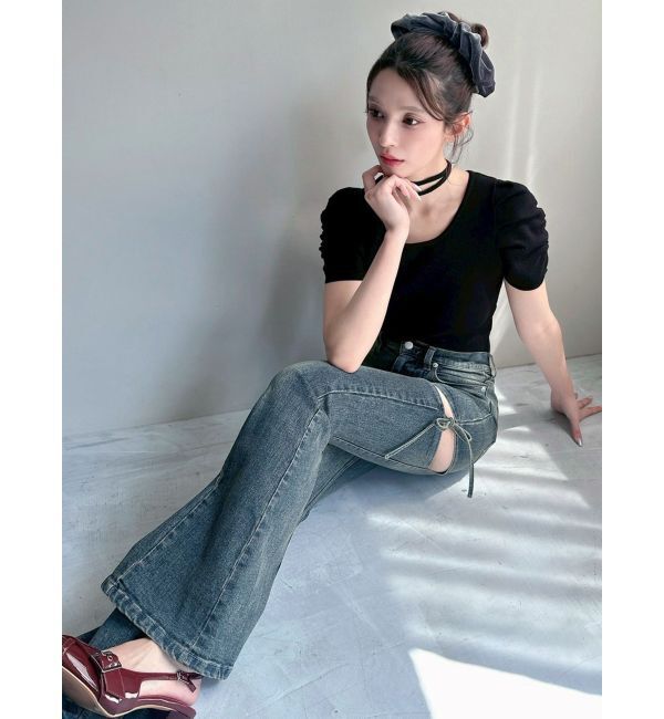 RESEXXY「チョーカーデザインニットトップス」|ニット・セーター|