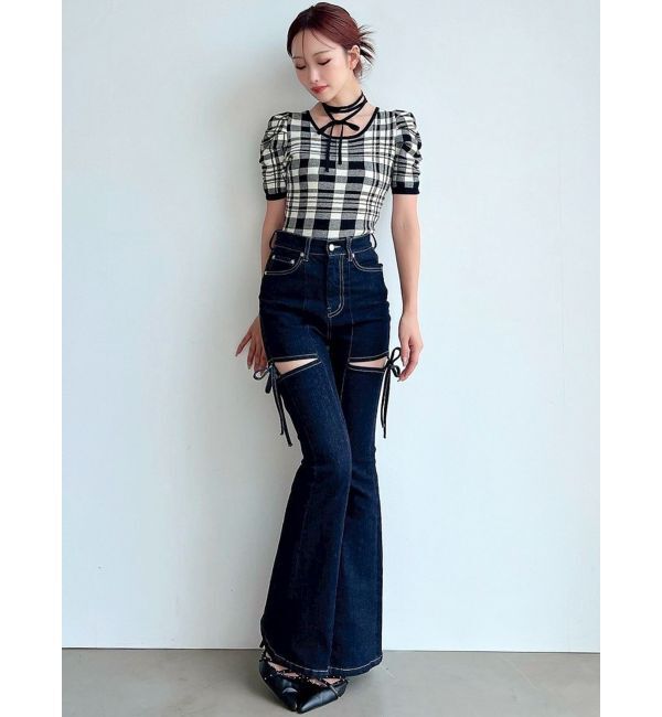 RESEXXY「チョーカーデザインニットトップス」|ニット・セーター|