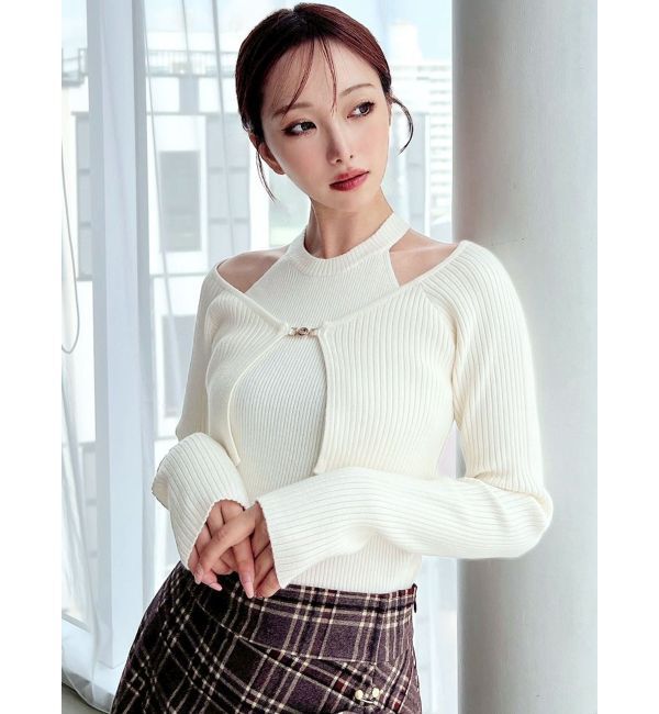 RESEXXY「レイヤードニットトップス」|ニット・セーター|