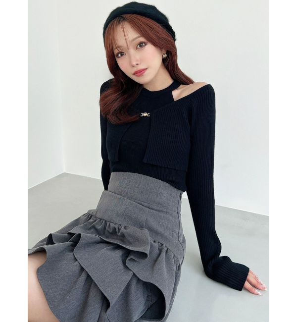 RESEXXY「レイヤードニットトップス」|ニット・セーター|