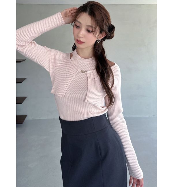 RESEXXY「レイヤードニットトップス」|ニット・セーター|