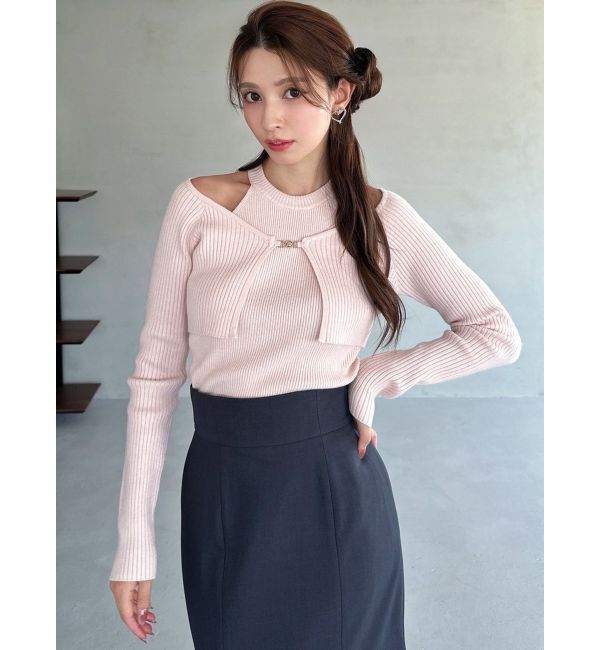 RESEXXY「レイヤードニットトップス」|ニット・セーター|