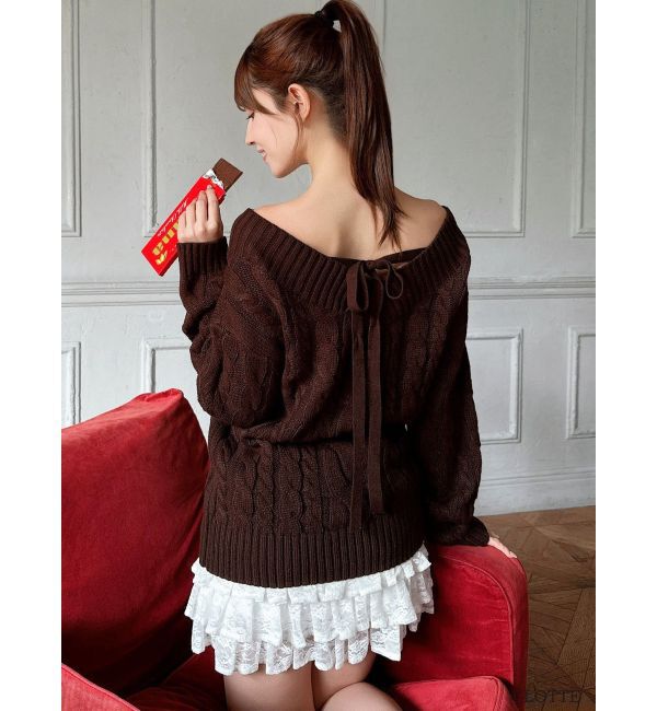 RESEXXY「【Ghana】ケーブルルーズニットチュニック」|ニット・セーター|