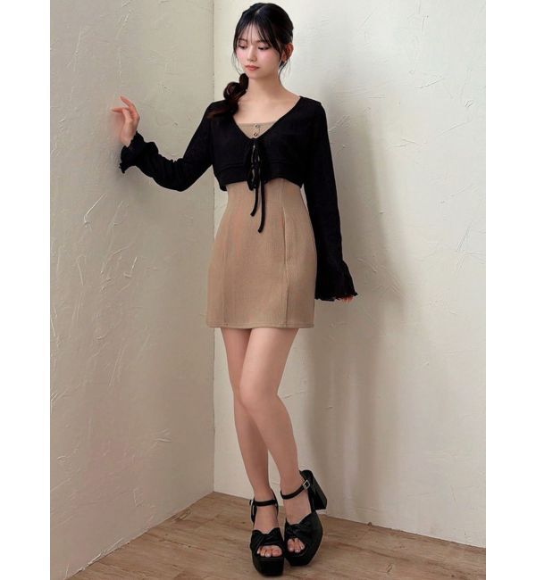 RESEXXY「カットアンサンブルミニワンピース」|ワンピース|