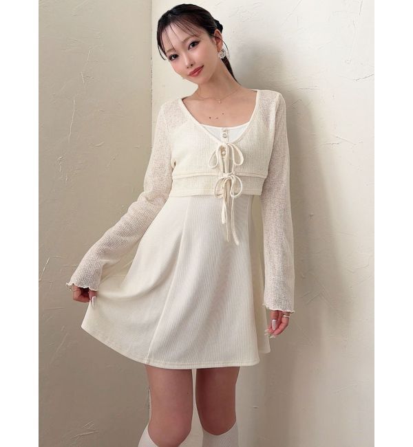 RESEXXY「カットアンサンブルミニワンピース」|ワンピース|