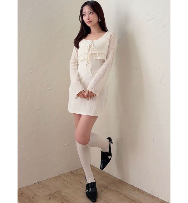 RESEXXY「カットアンサンブルミニワンピース」|ワンピース|