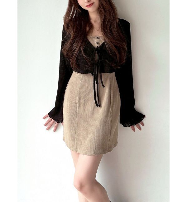 RESEXXY「カットアンサンブルミニワンピース」|ワンピース|