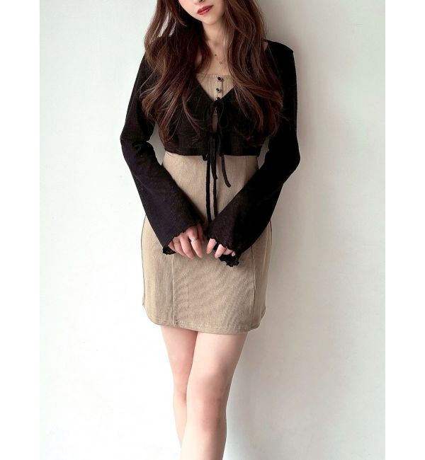 RESEXXY「カットアンサンブルミニワンピース」|ワンピース|