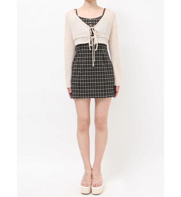 RESEXXY「カットアンサンブルミニワンピース」|ワンピース|