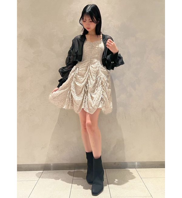 dazzlin「ギャザーリボンミニワンピース」|ワンピース|