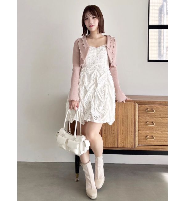 dazzlin「ギャザーリボンミニワンピース」|ワンピース|