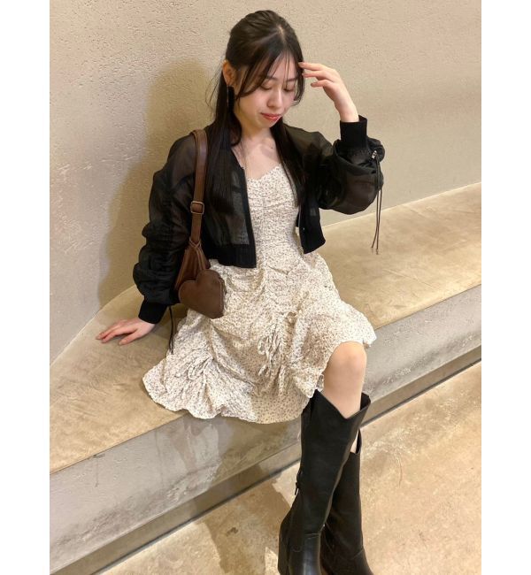 dazzlin「ギャザーリボンミニワンピース」|ワンピース|