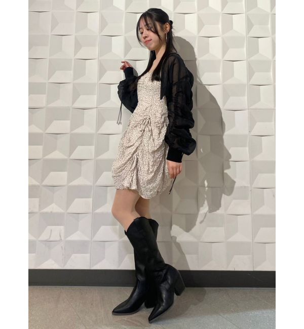 dazzlin「ギャザーリボンミニワンピース」|ワンピース|