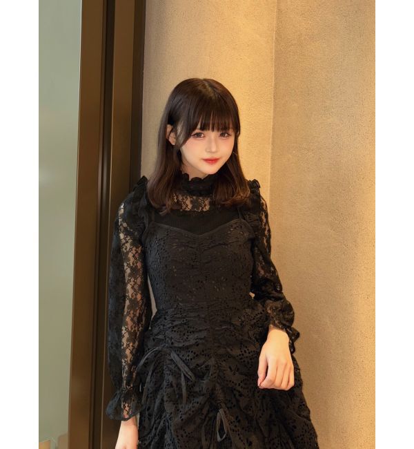 dazzlin「ギャザーリボンミニワンピース」|ワンピース|